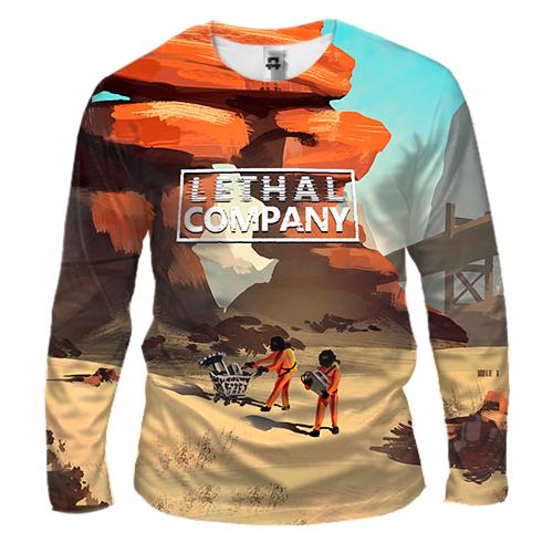 Мужской 3D лонгслив Lethal Company, the game (вид спереди)