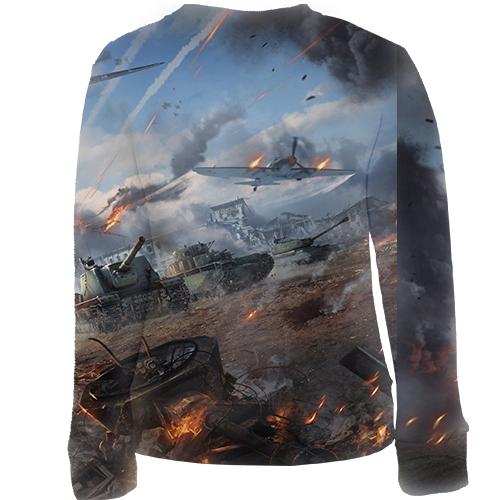 Детский 3D свитшот War Thunder (вид сзади)
