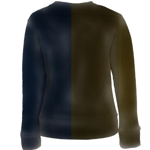 Детский 3D свитшот Футбол Украины (вид сзади)