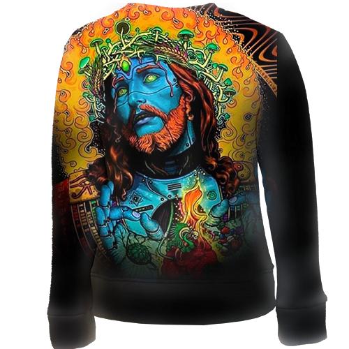 Дитячий 3D світшот Blue Jesus art. (вид ззаду)