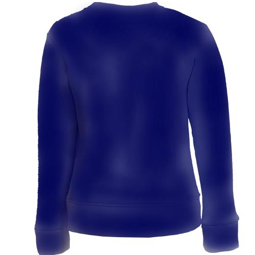 Дитячий 3D світшот Новорічна Паймон - Genshin Impact (вид ззаду)