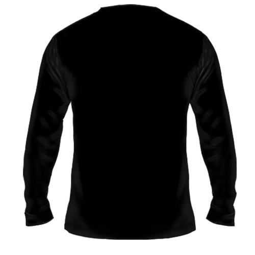 Мужской 3D лонгслив Фрирен с чашкой чая (вид сзади)