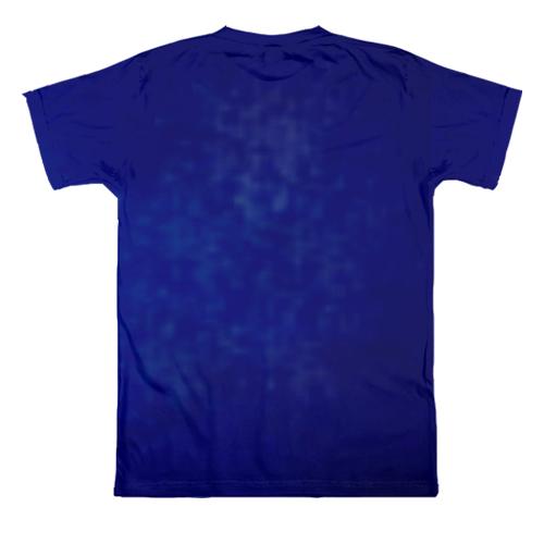 3D футболка с осьминогом в воде (вид сзади)