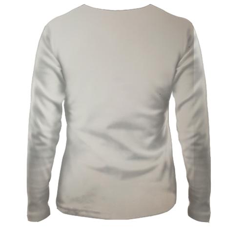 Женский 3D лонгслив с осьминогом (2) (вид сзади)