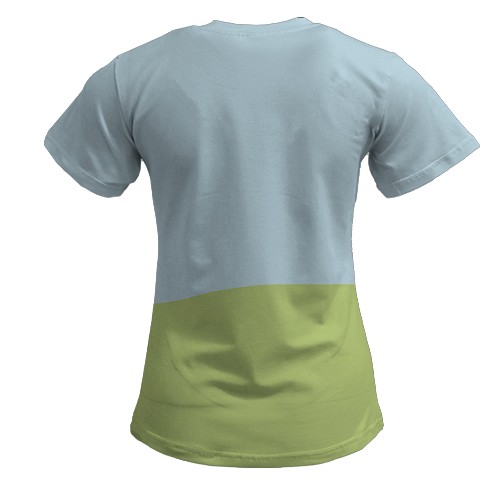 Женская 3D футболка Мамуля (вид сзади)