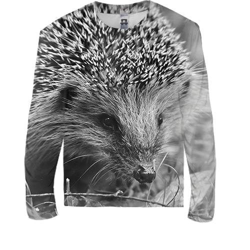 Дитячий 3D лонгслів Їжачок (вид спереду)