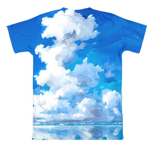 3D футболка Субару та Рем - Re:Zero (вид ззаду)