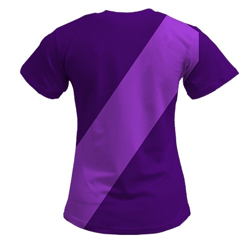 Женская 3D футболка форма ФК Тулуза (вид сзади)