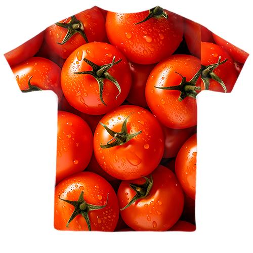 Детская 3D футболка с томатами (вид сзади)