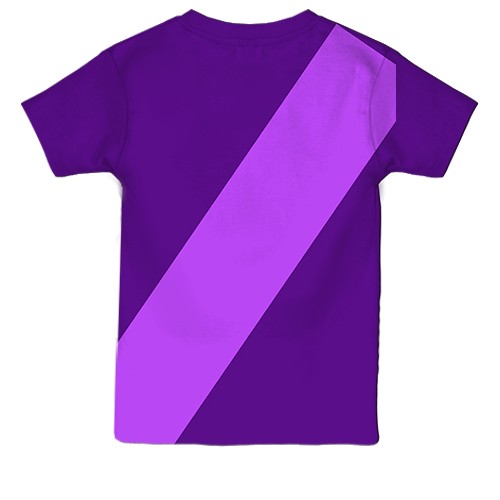 Дитяча 3D футболка форма ФК Тулуза (вид ззаду)