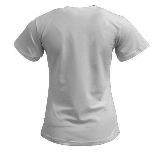 Жіноча 3D футболка Аянамі Рей з кавою (вид ззаду)