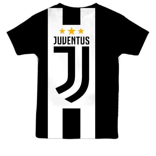 Дитяча 3D футболка форма ФК Ювентус (вид ззаду)