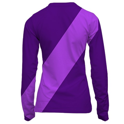 Жіночий 3D лонгслів форма ФК Тулуза (вид ззаду)