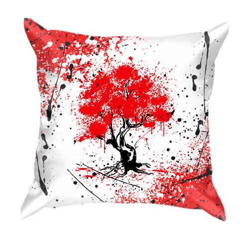 3D подушка Цветение Сакуры (вид спереди)