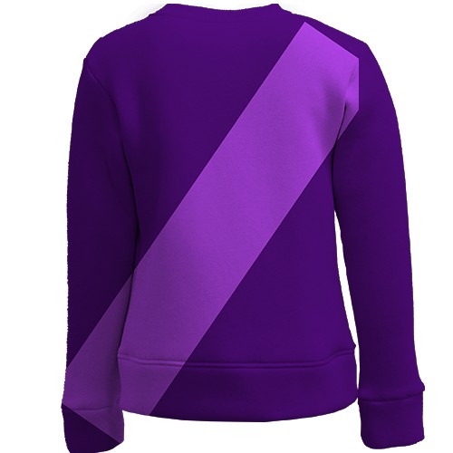 Детский 3D свитшот форма ФК Тулуза (вид сзади)