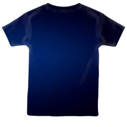 Детская 3D футболка со змеей в короне (вид сзади)