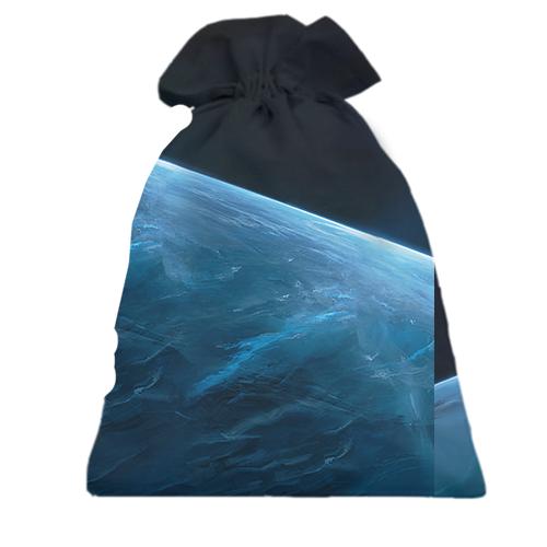 3D Подарунковий мішечок з Капібарою у космосі (вид ззаду)