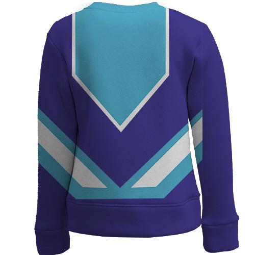 Детский 3D свитшот Сладкая девочка Олеся (сгущенка) (вид сзади)