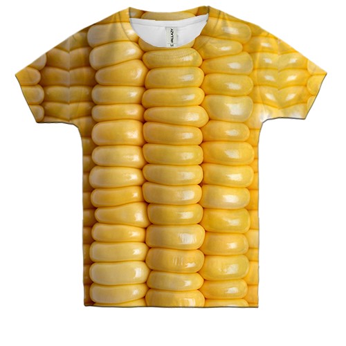 Дитяча 3D футболка Кукурудза (вид спереду)