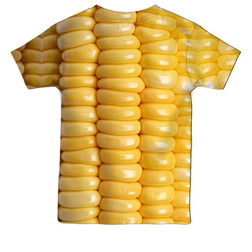 Дитяча 3D футболка Кукурудза (вид ззаду)
