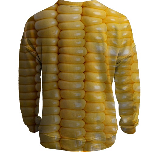3D свитшот Кукуруза (вид сзади)