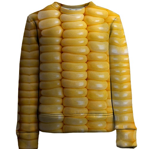 Дитячий 3D світшот Кукурудза (вид спереду)