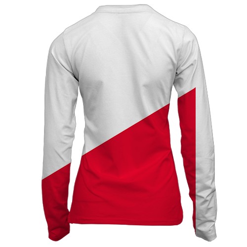 Женский 3D лонгслив форма ФК Утрехт (вид сзади)