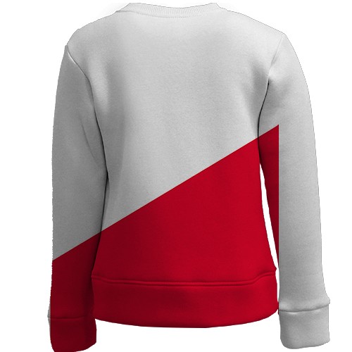 Детский 3D свитшот форма ФК Утрехт (вид сзади)