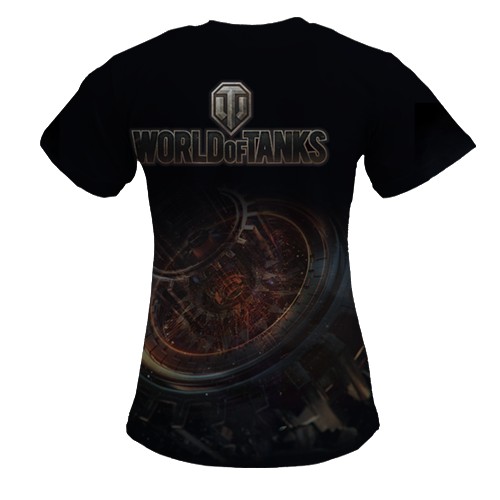Женская 3D футболка "World of Tanks" (2) (вид сзади)