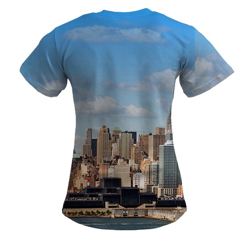 Жіноча 3D футболка The Statue of Liberty (вид ззаду)