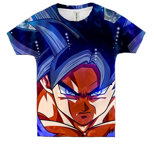 Детская 3D футболка Goku anime (вид спереди)