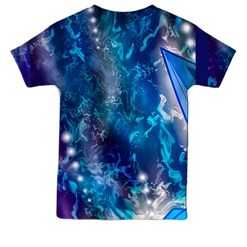 Детская 3D футболка Goku anime (вид сзади)