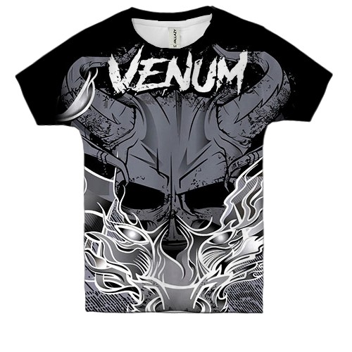 Детская 3D футболка "Venum" череп (вид спереди)