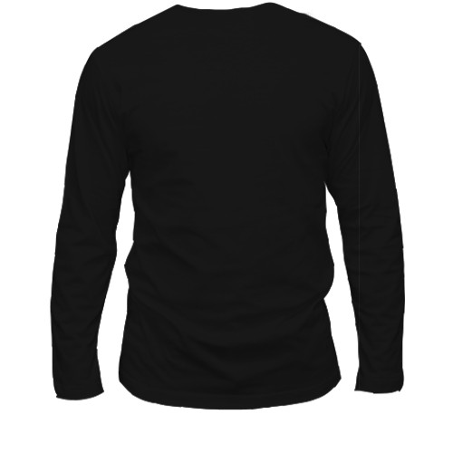 Чоловічий 3D лонгслів з мотоциклістом в польоті (вид ззаду)