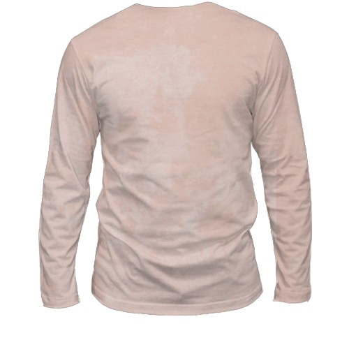 Чоловічий 3D лонгслів Love dog (вид ззаду)