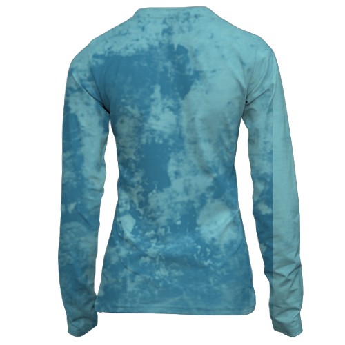 Жіночий 3D лонгслів Ghost of Kyiv (вид ззаду)