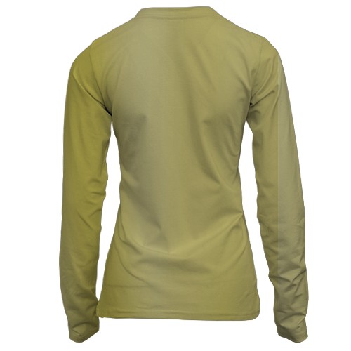 Жіночий 3D лонгслів з веселим драконом (вид ззаду)