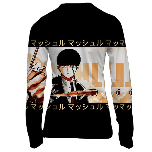 Жіночий 3D лонгслів Mash - Mashle: Magic and Muscles (вид ззаду)