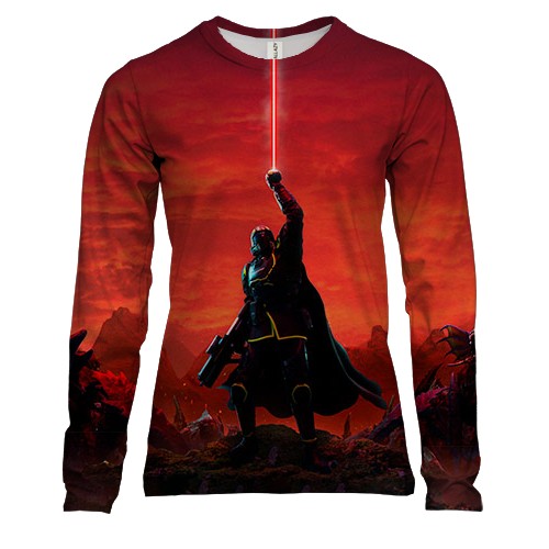 Жіночий 3D лонгслів Helldivers II - Stratagem calling (вид спереду)