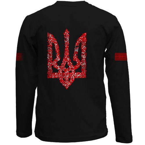 Дитячий 3D лонгслів Козак на коні (вид ззаду)