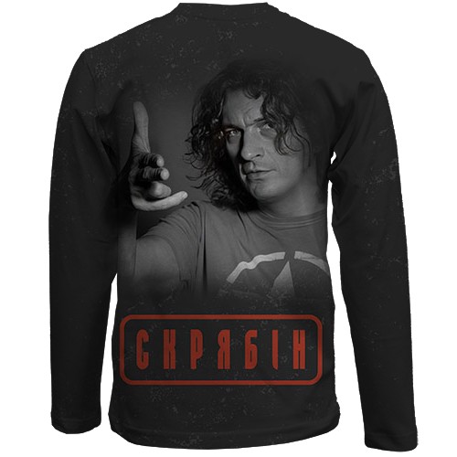 Детский 3D лонгслив "Скрябин" (вид сзади)