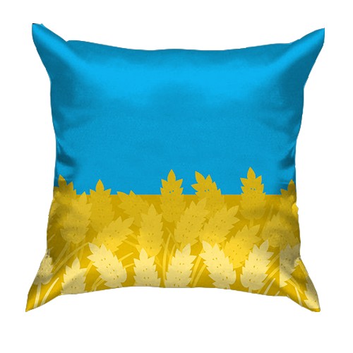 3D подушка Stand With Ukraine (2) (вид сзади)