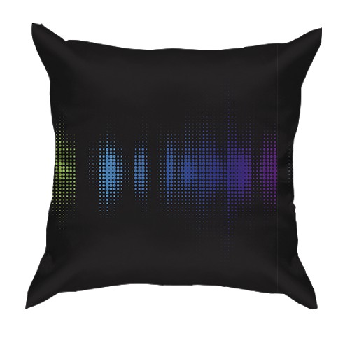 3D подушка з написом "Саунд" (вид ззаду)