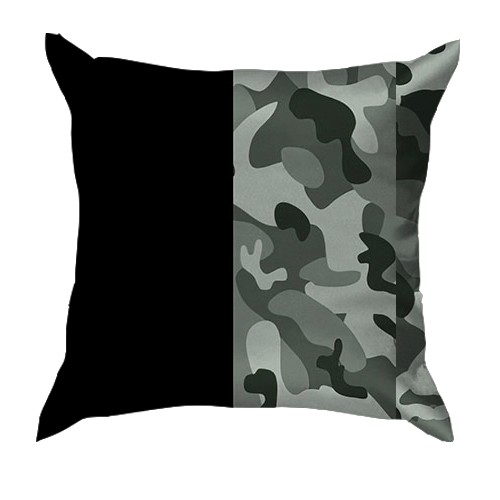 3D подушка "PUBG | ПАБГ" камуфляж (вид сзади)