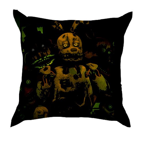 3D подушка FNAF - Springtrap (вид сзади)