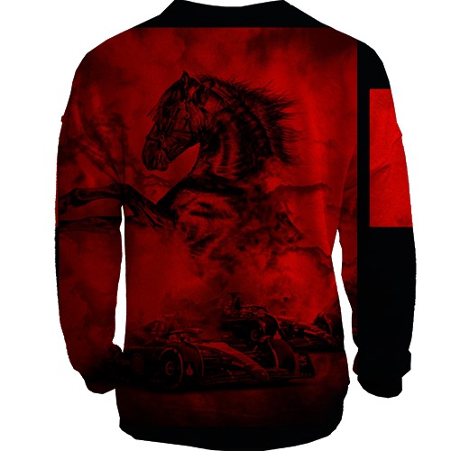 3D світшот з Шарль Леклер (вид ззаду)