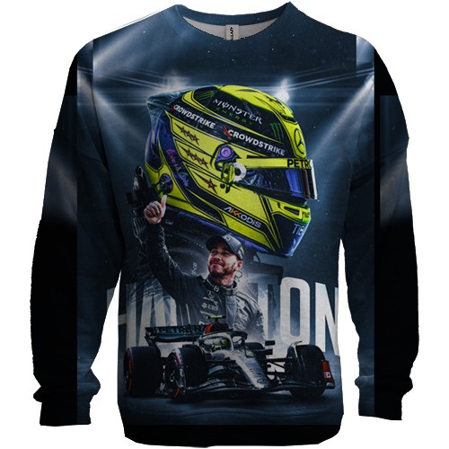 3D світшот з Льюїс Хемілтон (вид спереду)