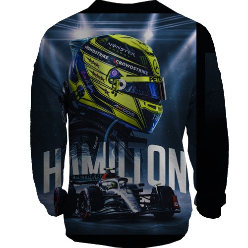 3D світшот з Льюїс Хемілтон (вид ззаду)