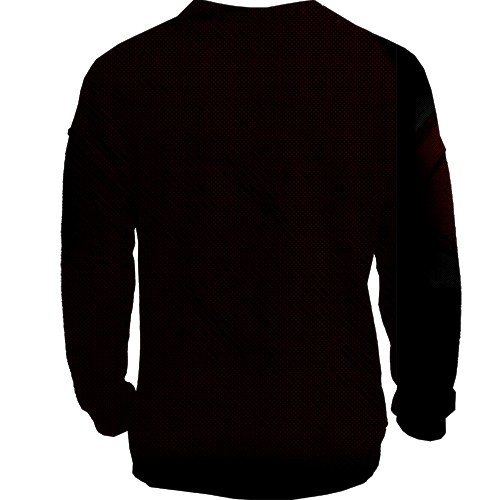 3D світшот "Костюм Дедпула" (вид ззаду)