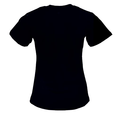 Женская 3D футболка с новогодней змеей (вид сзади)